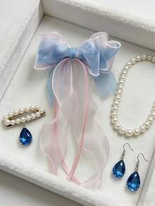 渐变梦幻少女网状蝴蝶发夹 - 漸層 - 查看 3