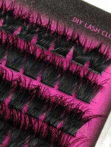 180 Pcs D Curl DIY Clusters Eyelashes 120D+160D+180D Fluffy 3D Effect Individual Lashes Extensions Curled Dramatic Lashes Mixed Length Makeup Tool Lash Clusters,Eyelash Clusters,Individual Eyelashes,Lashes,Fake Lashes - D - View 4