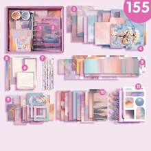 横版系列笔记本礼盒套装，生日礼物，ins风，贴纸，记事本，便签本 - 1 Set - 查看 12