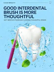 200支黑白牙间刷，迷你便携牙签刷带防尘盖，口腔卫生清洁工具，适用于牙齿、假牙、睫毛和眉毛。居家、旅行和聚会必备。 - 黑與白 - 查看 5