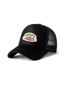 1PC Women's "GOODVIBES" Patch Mesh Hat, Casual Adjustable Snapback Trucker Cap,Y2K Aesthetic Mesh Trucker Hat,Breathable Sun Hat Daily Casual Headwear,Perfect For Casual Outings & Vacation - Multicolor - View 8