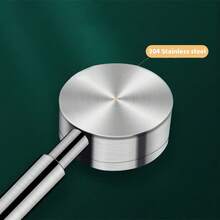 1pc SUS 304 Stainless Steel Handheld Shower Head, High Pressure Water Saving With Multi-Spray Modes, Anti-Clog Nozzles, Durable Rustproof Shower Head For Bathroom Daily Use - Multicolor - View 4