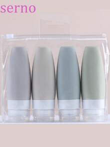 Juego de botellas de viaje de silicona, envases de cosméticos de silicona, botellas de almacenamiento, kit de artículos de tocador - Multicolor - Ver 2