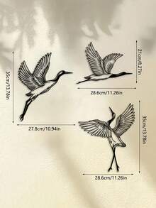 3件套金属墙饰 - 表达感激与信任。代表着Sabr、Shukr和Tawakkul伊斯兰艺术。大型伊斯兰装饰品，家居装饰，房间装饰 - 黑色 - 查看 4