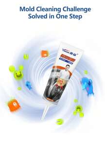 1pc Anti-Mold Cleaning Gel, Suitable For Kitchen, Bathroom, Refrigerator Seals, Washing Machines, Countertops, Walls, Removes Mold, Approx. 120g - Liquid - View 4