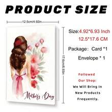 1 Mother's Day Greeting Card For Mom, Creative Design, Best Holiday Gift, Thank-You Card, Birthday Gift, Greeting Card, Unusual Item, Gift Card - Sets - View 2