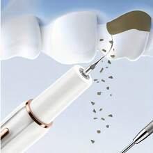 Sistema de cuidado oral 2 en 1 con 5 modos ajustables - Juego de cepillo de dientes eléctrico con luz LED y 5 modos ajustables - Recargable a través de batería de litio USB 500mAh - Blanco - Ver 3