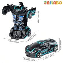 unilabo Transforming Sports Car Toy - Inertia Glide Racing Car - Automatic Transformation - Racing Car, Children's Car Toy, Racing Car, Boys Toy - Multicolor - View 8
