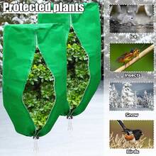 Plant Covers Freeze Protection 4 Packs 47" X32" Winter Rounded Top Frost Cloth Plant Covers Freeze Protection For Outdoor Plants With Zipper And Drawstring - Plant Covers - View 5