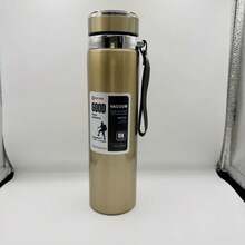 1L/33.81oz Insulated Water Bottle, Keeps Drinks Hot/Cold, Suitable For Water, Tea, Coffee, Vacuum Stainless Steel, Also Can Be Used As A Cup, Essential For Back To School Season - 1000ml - View 14