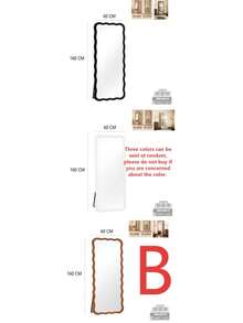 160x60cm Full Length Floor Mirror / Hanging Wall Mirror, Multi-Color Random, 5 Styles Available - B - View 3