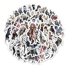100pcs Unique Arknights Game Character Stickers, Including Amiya And Skadi Anime Style Stickers, Suitable For Laptop, Phone Case DIY Decoration, Fan Collection - Multicolor - View 6