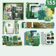 横版系列笔记本礼盒套装，生日礼物，ins风，贴纸，记事本，便签本 - 1 Set - 查看 8