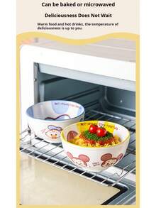 Disney 迪士尼卡通陶瓷釉面餐具，高品质家用耐热饭碗 - 彩色 - 查看 10