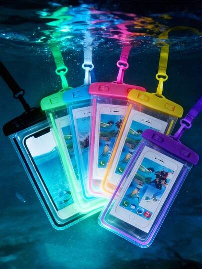 10pcs Universal Waterproof Phone Pouch, IPX8 Waterproof Phone Dry Bag, Suitable For Swimming, Beach, Camping, Travel, Fits All Smartphones