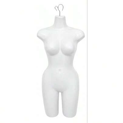Maniquí Dama Pierna Larga Tipo Busto Completo | Maniquí Exhibidor Femenino con Pierna Larga Disponible en 4 Colores Blanco, Negro, Beige y Plata, Ideal para Vestidos, Pantalones, Lencería, Ropa Interior, Trajes de Baño y Exhibición Profesional en Tiendas, Boutiques y Escaparates