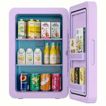 Advwin 22L Mini Fridge For Bedroom, 12v DC Portable Cooler & Warmer, Mini Refrigerator With Glass Front, For Car Office Desk & Dorm Room Food Beverage Skincare Makeup - US A Type Plug(110-127V) - View 13