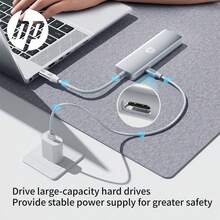 HP USB-C 转 USB-C 五合一铝合金扩展坞 - 4 个 USB 3.0 端口和 1 个 Type-C 端口 - 銀色 - 查看 2
