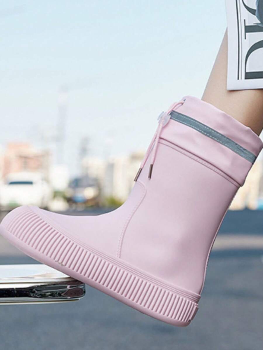 Women Rain Footwear - Pink - View 1