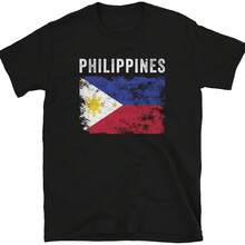 Bandera de Filipinas clásico - playera de bandera filipina - Negro 5 - Ver 1