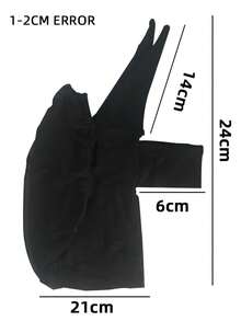 1件装女士时尚颈套头带，弹性透气，适合日常佩戴 - 黑色 - 查看 5