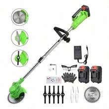 Desbrozadora Inalámbrica Césped Podadora De Cortadora Pasto Verde - Verde - Ver 3