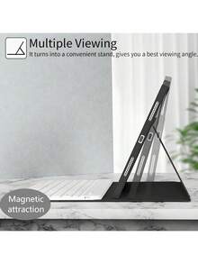 TenYide This Keyboard Case Is Compatible With IPad/MatePad/Honor Pad/Mi IPad/Tab/ GalaxyTab And Other Devices. It Is Slim And Lightweight, With A Built-In Stand. The Thin Design Is Compatible With Ipad 10th Generation (2022 Model)/11th Generation (2025 Model) (A16 Chip) 10.9 Inch, As Well As IPad 5th/6th Generation/Air 1/Air 2 9.7 Inch. It Also Fits IPad Air 4/Air 5/6/11 10.9 Inch/7th/8th Generation. - Black - View 3