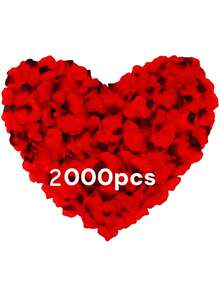 2000 pétalos de flores artificiales, adecuados para propuestas, bodas, fiestas y otras ocasiones - Multicolor - Ver 23