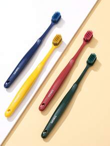 4pcs Sakura Flower Toothbrush Set, Chinese Style Gift Box With Protective Case, Soft Bristle Toothbrush For Travel, Valentine's Day - Multicolor - View 6