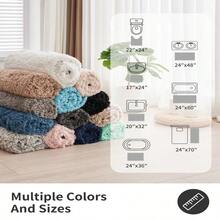 Pink Christmas Bathroom Rugs 36 24 Non Slip Amp Super Absorbent Extra Thick Soft, Washable Bath Mat For Floor, Non Shedding Microfiber Shaggy Bath Rug With Rubber For Bathtub Sink - Pink2x324x36Bathroom - View 3