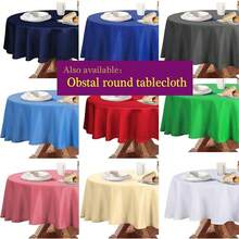Round Table Cloth, Oil-Proof Spill-Proof And Water Resistance Microfiber Tablecloth, Decorative Fabric Circular Table Cover For Outdoor And Indoor Use (Violet, 108 Inch Diameter) - Violet - View 9