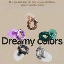 Latest 4-Pack Earplugs - Reusable Silicone Earplugs With Portable Case, Exquisite Packaging Box, Suitable For Couples, Concerts, Sleep, Work, Study, Travel - Compatible With Headphones And Music, No Batteries Needed, Sleep Aid, Fashionable Design, Durable Structure - Vàng - Xem 5
