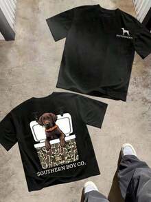 SOUTHERN BOY Camiseta Retro de Hombre de 220g de Algodón de Manga Corta, Integrando Elementos de Ropa Cristiana, Estilo Gótico y Estética Y2K, Ropa de Calle, Camiseta Grande, Camiseta de Jesús, Ropa Cristiana, Pun Gótico, Camiseta Ajustada Impresa con Gráficos Lindos de Estilo GrungeT8UY. - Blanco - Ver 10