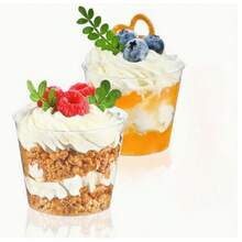 Stackable Dessert Cups, Mousse Cups, Beverage Cups, Ideal For Parties, Events, Gatherings And Catering - Transparent - View 11