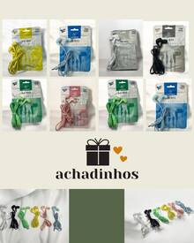 Kit 5pç Fone de ouvido com Microfone Colorido com fio Barato - Multicolorido - Visão 3