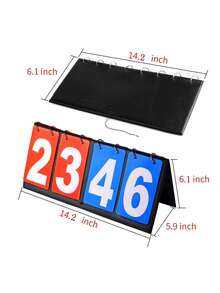 Scoreboard Scorekeeper, Basketball Tennis Sports Flip Scorer, Suitable For Indoor And Outdoor Games Like Volleyball, Basketball, Ping Pong And Any Competitive Sports - Multicolor - View 6