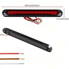 2pcs Car Side Lights, LED Light Strips, Edge Lights, Car Modifications, Red Lens Lights, Auxiliary Lights, Suitable For Various Car Models - A - View 11