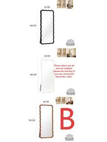 5 Styles Available, 160 X 60cm Full Length Floor Mirror / Random Color Decorative Mirror / Wall Mounted & Standing Dressing Mirror (Random Color) - B - View 6