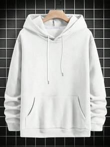 New Autumn/Winter 2025, Stylish Crewneck Sweatshirt And Cap For Men, Casual And Warm, Pocket And Bodice Design, Perfect For Daily Casual Trips In Autumn/Winter, Christmas Dress For Day Of The Dead, Comfortable And Washable Fabric, Sports Hoodie To Send To Friends, Husband, Boyfriend, Men's Sweatshirt, Christmas Clothing, Family Christmas Pajamas, Christmas Sweatshirt, Couples Sweatshirts, Men's Jacket, Anti-Social Club, Christmas Sweatshirt, Men's Winter, Men's Thermal Clothing, Men's Clothing, Hoodies, Black Sweatshirt For Men - 白色 - 查看 5