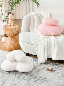 1 Peça Almofada em Formato de Coração, Almofada Decorativa Fofa em Formato de Coração, Almofada Decorativa Macia, Materiais Macios, Almofada de Decoração de Quarto, Sofá, Quarto, Sala de Estar, Decoração Doméstica, Festa Diária, Casamento, Dia dos Namorados, Páscoa, Presente - Branco - Visão 7