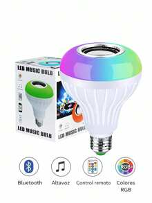 Led Spotlight Multicolor Speaker Smart Bluetooth Control - White - View 3