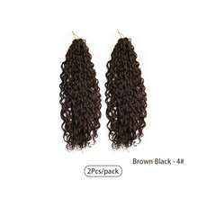 2Pcs/Pack 22 Inch Jessica Deep Wavy Twist Crochet Hair Extension Small Curly Crochet Braids Synthetic High Temperature Fiber Braiding Hair Extensions, Multiple Colors To Choose From, Halloween - Multicolor - View 15