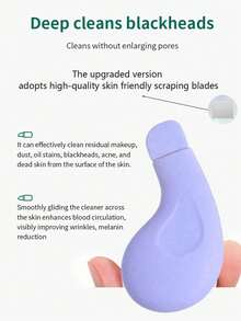 1pc Manual Blackhead Remover, Blackhead Removal Tool, Deep Pore Cleansing Scraper, Blackhead Extractor, Pore Cleansing Master, Comedone Extractor, Whitehead Remover, Facial Cleaning Tool, Beauty Care Tool, Non-Electric Skin Care Brush, Smooth Texture, Mint Green Handle, Easy To Grip, Pore Cleansing Accessory - Multicolor - View 20