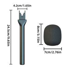 Wireless Microphone Handheld Pole, Interview Handheld Pole, Aluminum Alloy Handle, Suitable For Various Clip-On Microphone Models, Wireless Interview Microphone Adapter - Multicolor - View 11