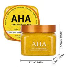 WWP AHA 乳木果糖磨砂膏 610克 用我们的 AHA 乳木果糖磨砂膏，展现肌肤最清新、最亮泽的一面！这款蕴含多种果酸和滋养乳木果油的活力配方，温和去除老废角质，疏通毛孔，促进细胞更新，令肌肤更加光滑均匀。在家即可享受水疗般的体验，肌肤倍感水润、透亮、触感柔软。 - AHA - 查看 7
