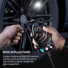 NATFIRE 6灯可调LED灯防水IP67内窥镜摄像头，柔性蛇形管检查摄像头，带Type-C接口，兼容安卓笔记本电脑和智能手机 - 黑色的 - 查看 4