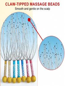 1pc Octopus Head Massager, 12 Tentacle Scalp Massage Tool, Fun Relaxation Gift, Soul Extractor, Head Scratcher, Unisex Stress Relief Massager - Multicolor - View 2