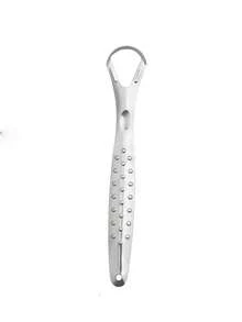 5Pcs Piercing Adult Tongue Scraper Stainless Steel Double-Sided Tongue Cleaner Reduce Bad Breath Metal Tongue Cleaner Freshen Breath Unisex Oral Care - Multicolor - View 5