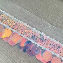 美人魚鱗片閃片網眼花邊蕾絲碎片,diy服裝、窗簾、家飾和其他服裝配件用材料 - 幻彩 - 查看 1