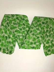 1条圣帕特里克节爱尔兰三叶草围巾，节日礼物，圣帕特里克节围巾，女士头巾，女士围巾 - 綠色 - 查看 6